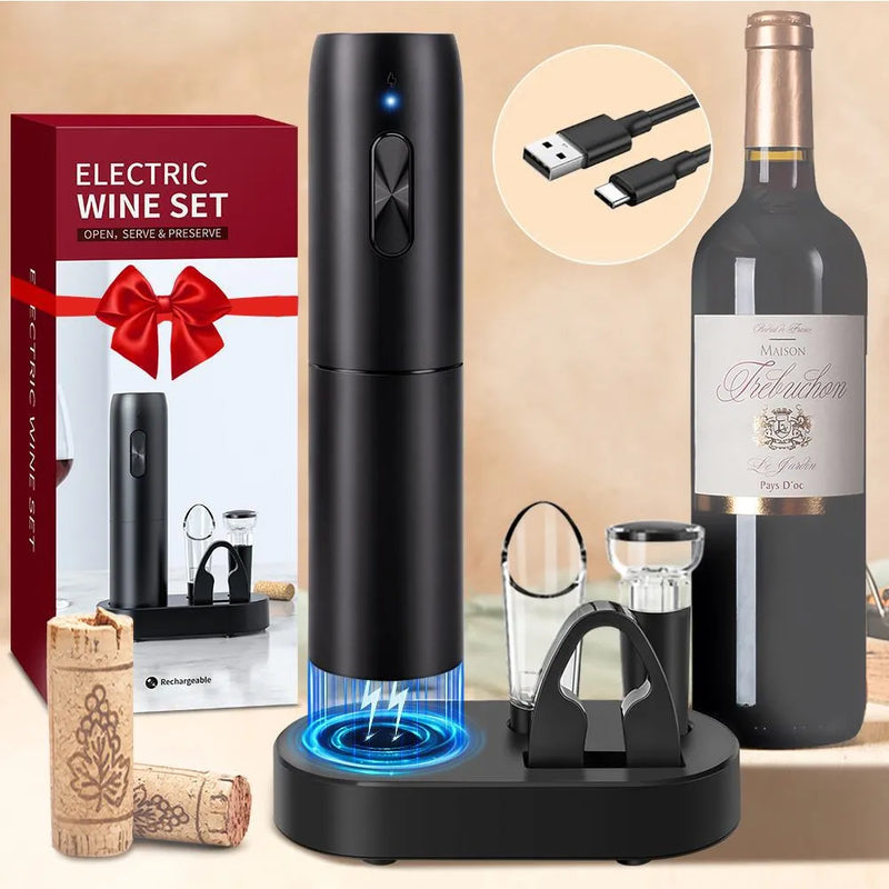 Conjunto Abridor de Vinho Eletrico